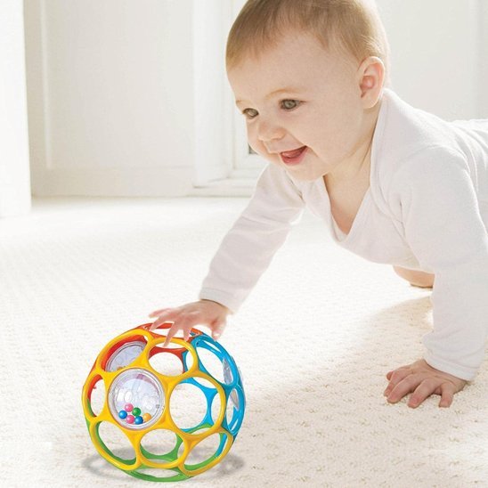 Hochet bébé balle éducative pour éveil sensoriel