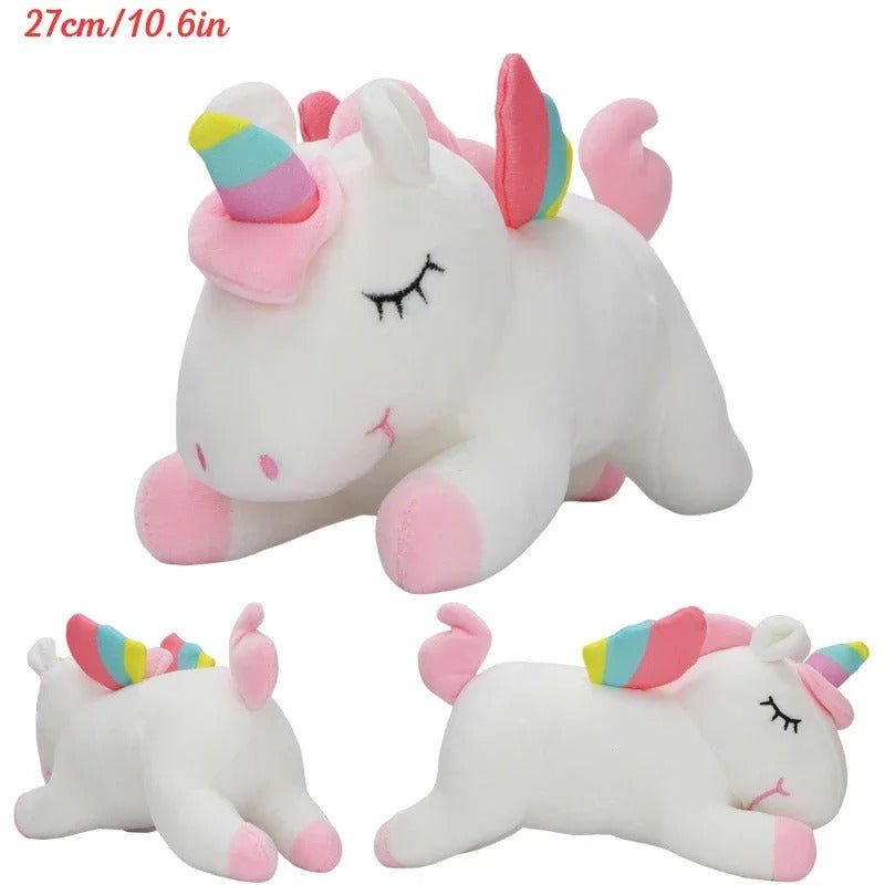 Licorne peluche blanche mignonne jouet enfant