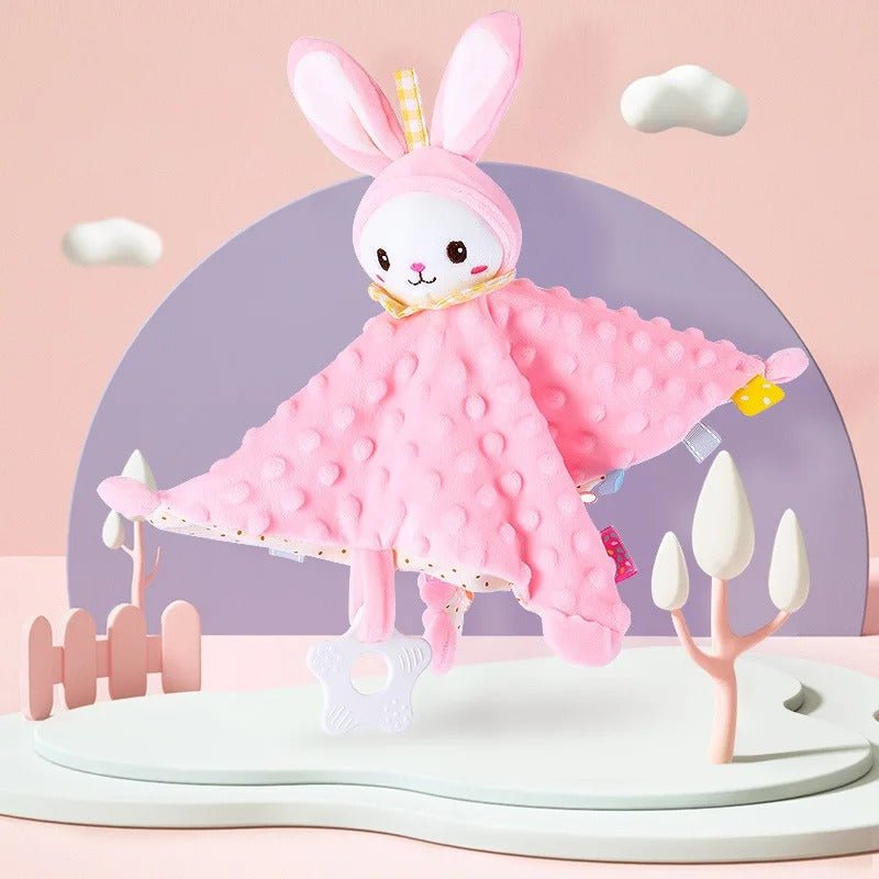 doudou bébé lapin peluche rose