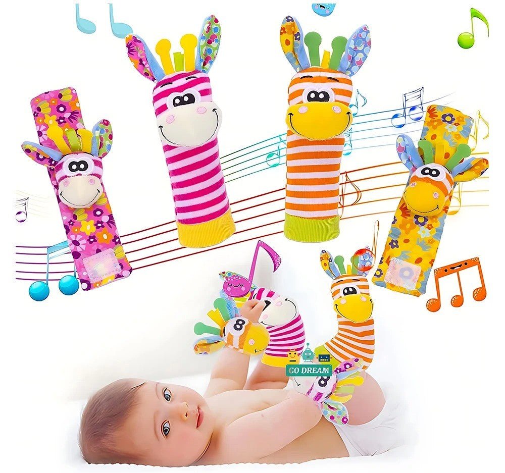 hochet bébé animaux coloré