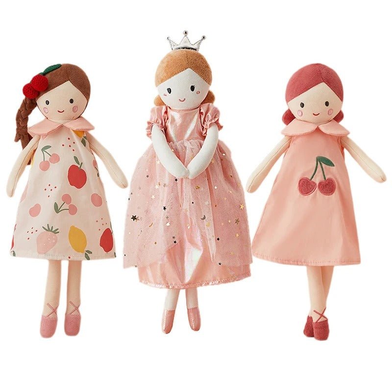 Doudou Bébé Fille Belle Poupée Rose