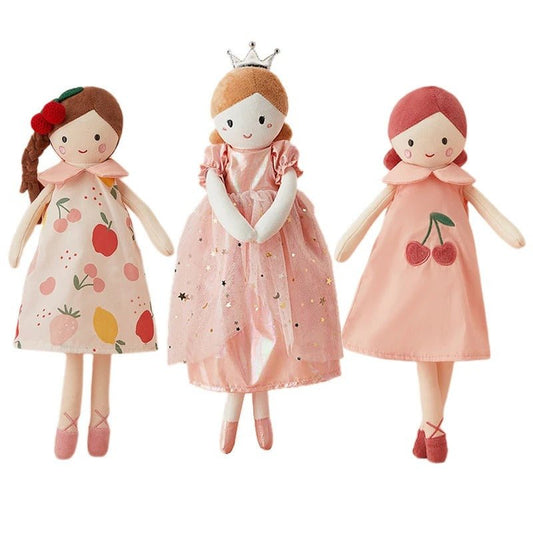 Doudou Bébé Fille Belle Poupée Rose