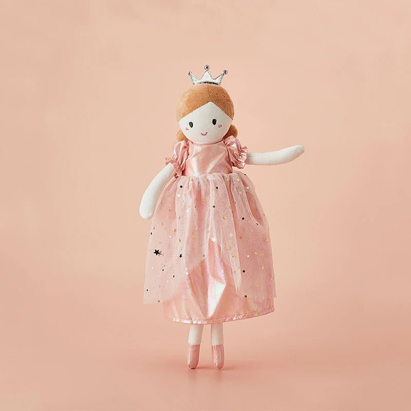 Doudou bébé fille style princesse rose