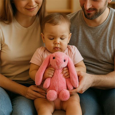 Peluche Lapin Rose