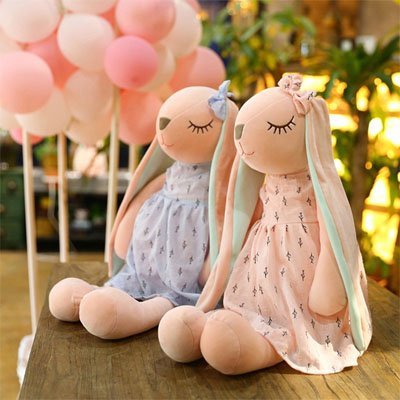 Peluche lapin mignon
