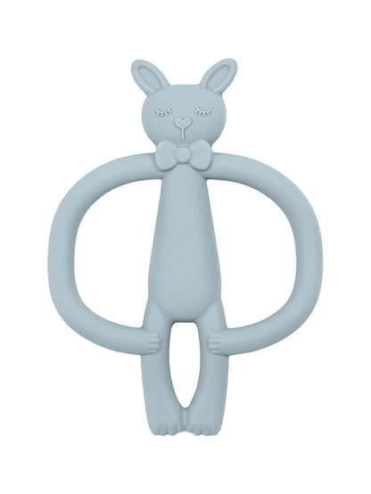 anneau de dentition bébé bleu lapin ergonomique