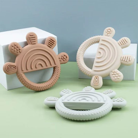 anneau de dentition en silicone alimentaire pour bebe