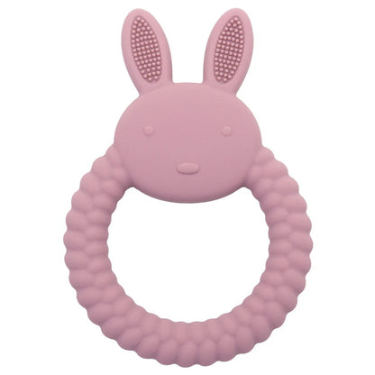 anneau de dentition lapin en silicone doux pour bébé