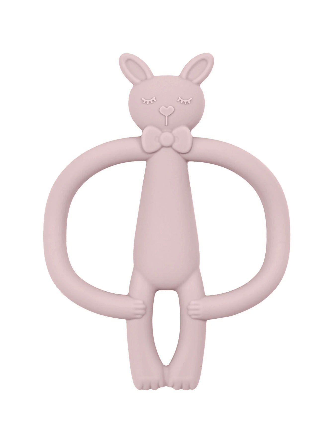anneau de dentition silicone sans BPA design lapin mignon