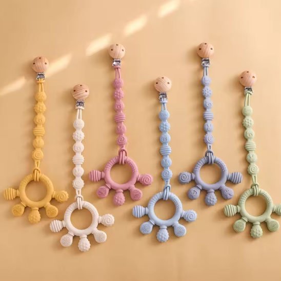 anneau de dentition texturé pour soulager les gencives