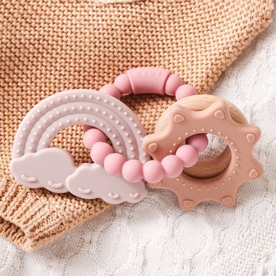 anneau dentition en silicone alimentaire sans bpa