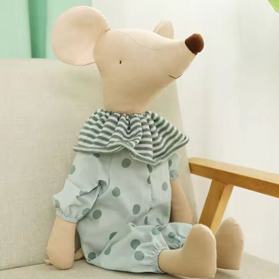 doudou bébé animal souris verte