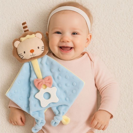 doudou bébé lion mignon