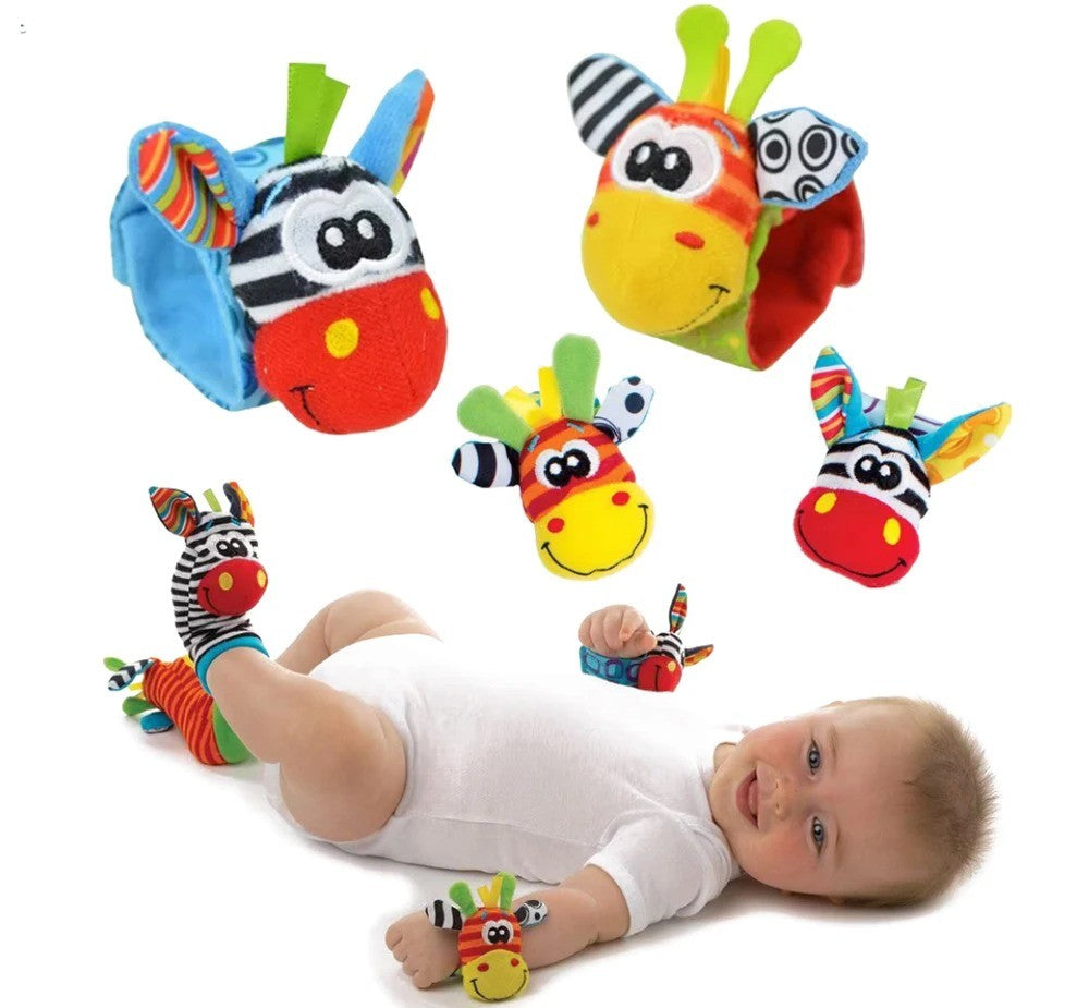 hochet bébé sensoriel en tissu