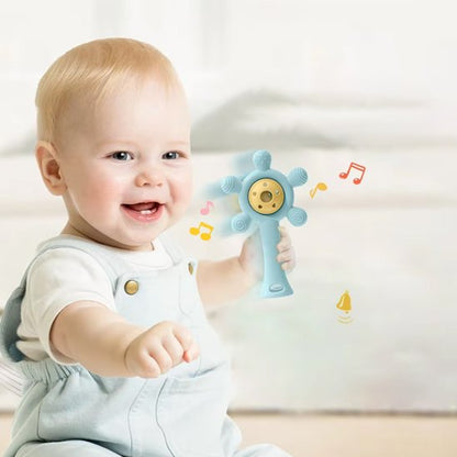 hochet bébé silicone colore pour dentition