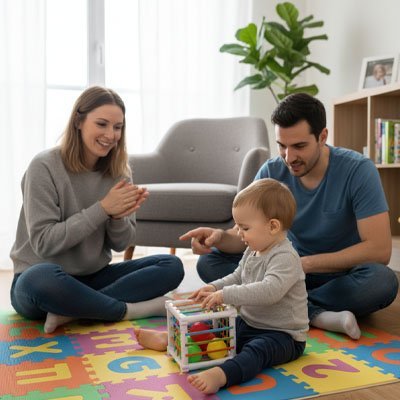 jeu éveil sensoriel jouet éveil bébé avec formes et couleurs