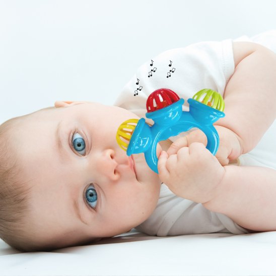 jouet hochet bébé plastique sensoriel