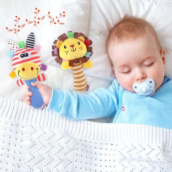 jouet hochet bébé zèbre lion