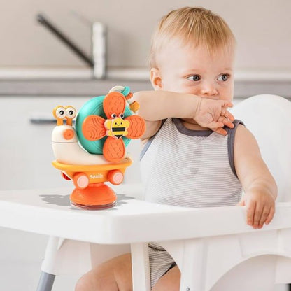 jouet pour bebe escargot avec ventouse