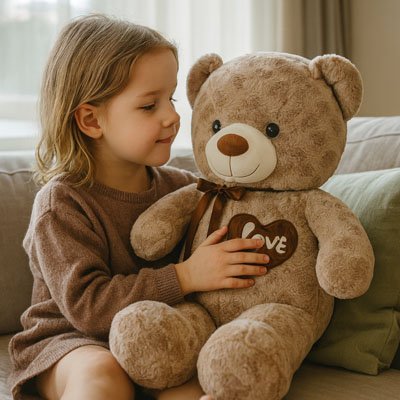 ours en peluche beige