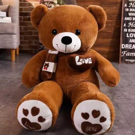 ours en peluche brun mignon