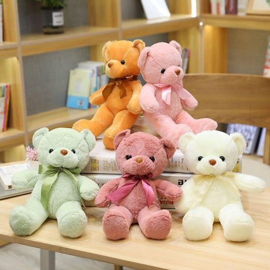ours en peluche colorés