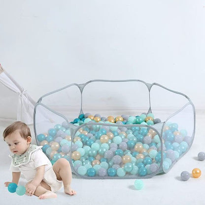 piscine a balles bebe colorée pour jeux sensoriels