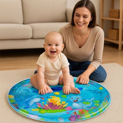 tapis d'eau bébé anti-fuite facile remplir