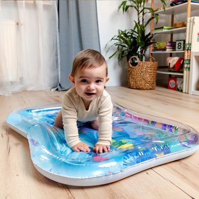 tapis d´eau bébé pour stimulation visuelle et sensorielle