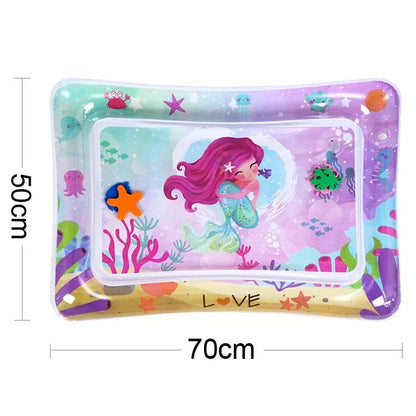 tapis d'eau bébé sirène colorée