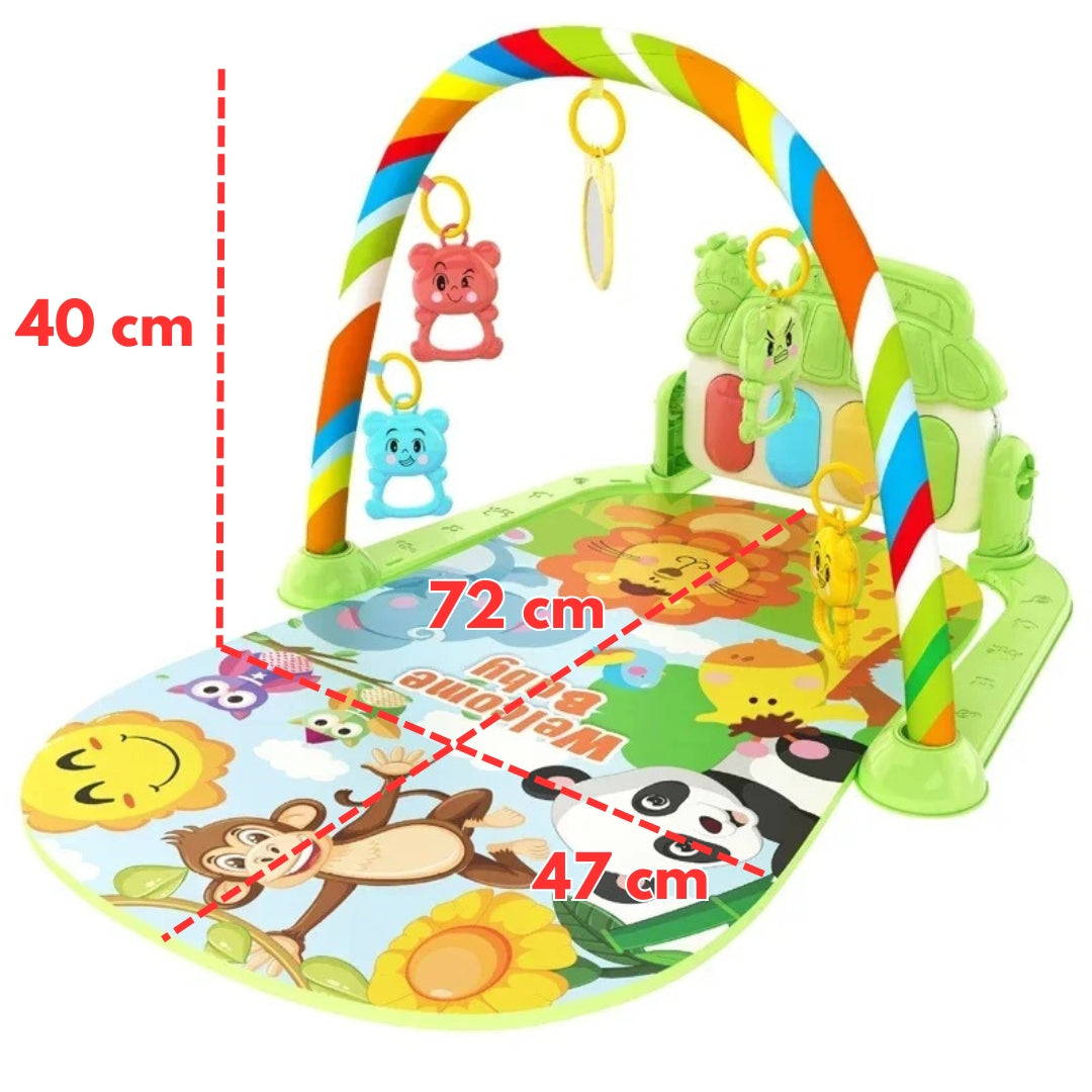 tapis eveil bebe avec safari animaux 