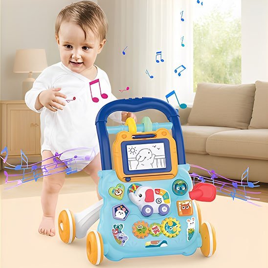 trotteur bébé aide marche interactif